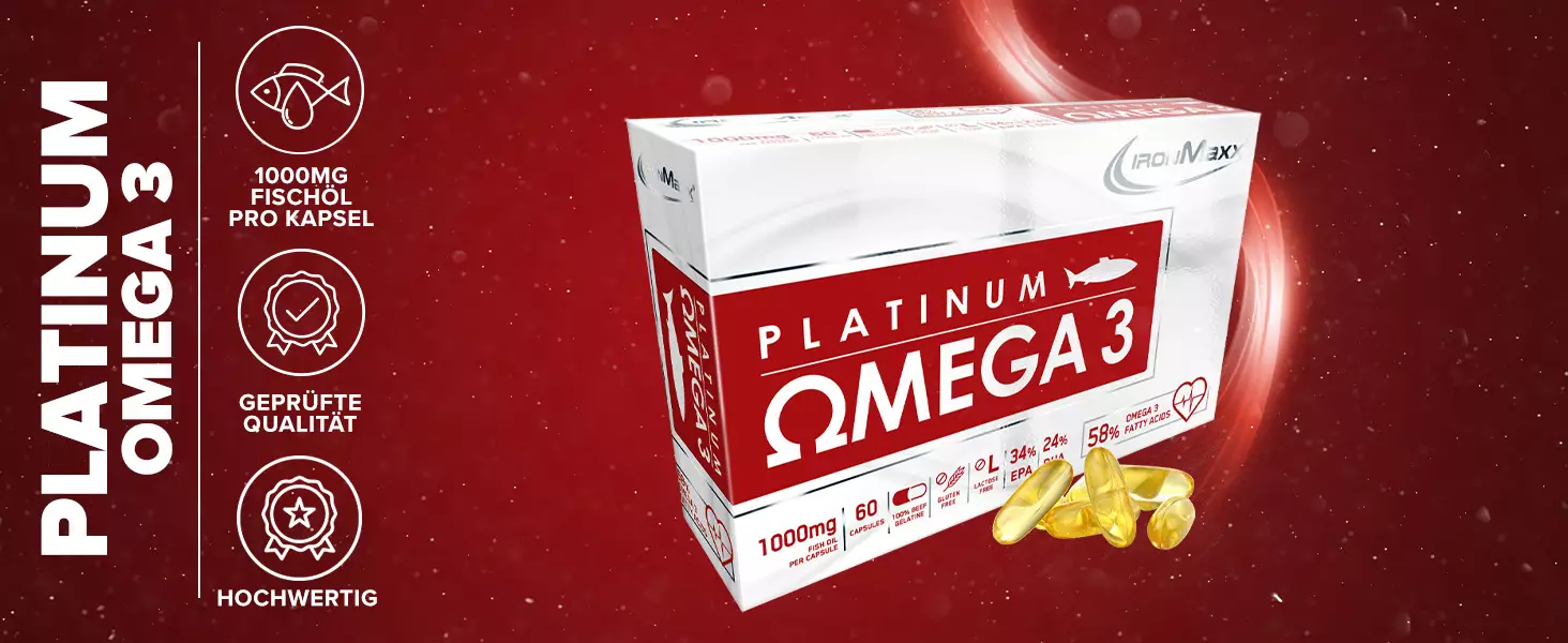 Platinum Omega 3 60 Kapszula - IronMaxx®