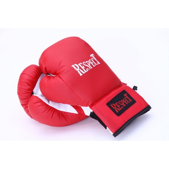 Boxkesztyű Bőr Piros Gumis 10-14 OZ PK-100-03 - Respect Fight 1 Boxkesztyű Bőr Piros Gumis 10-14 OZ PK-100-03 - Respect Fight