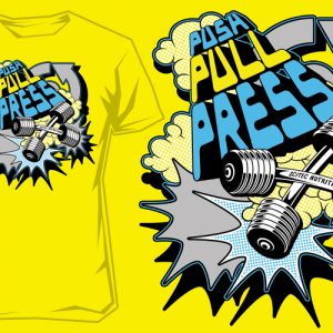 T-shirt Póló push pull press - Scitec Nutrition