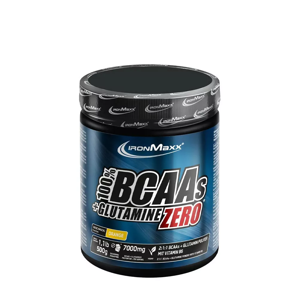 100% BCAAs + Glutamine Pulver Zero 500g – IronMaxx® 1 100% BCAAs + Glutamine Pulver Zero 500g – IronMaxx®