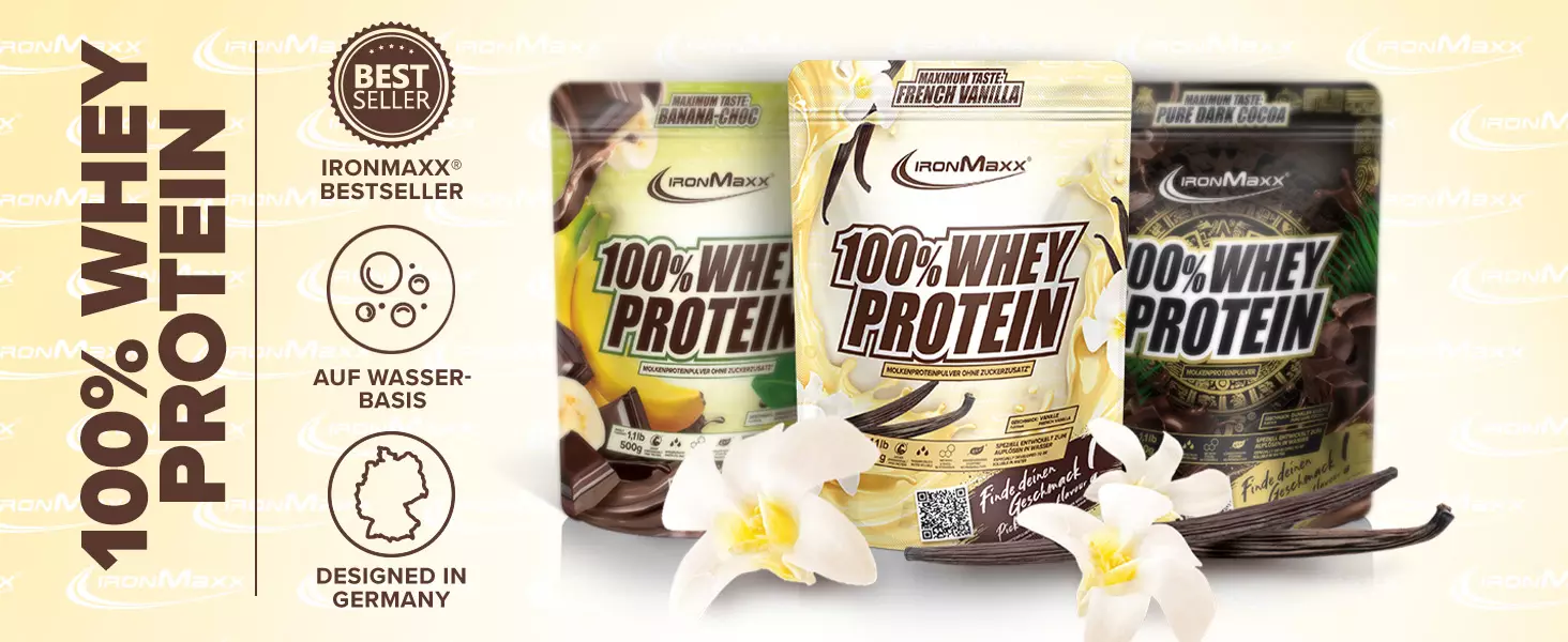 100% Whey Protein 400g - IronMaxx®