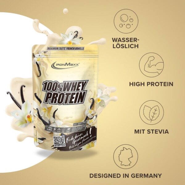 100% Whey Protein 400g - IronMaxx® - Image 2