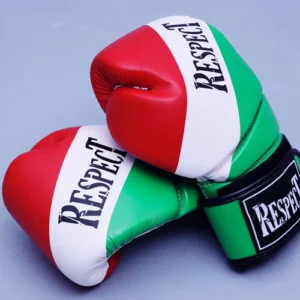 Boxkesztyű Műbőr Nemzeti Színű 8-12-14-16OZ - Respect Fight