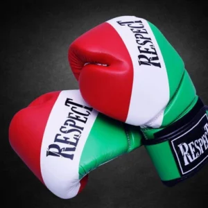 Boxkesztyű Műbőr Nemzeti Színű 8-12-14-16OZ - Respect Fight