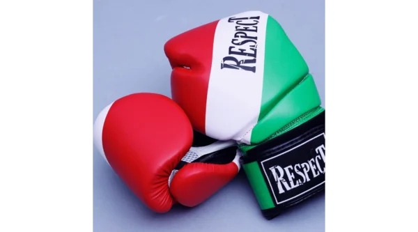 Boxkesztyű Műbőr Nemzeti Színű 8-12-14-16OZ - Respect Fight