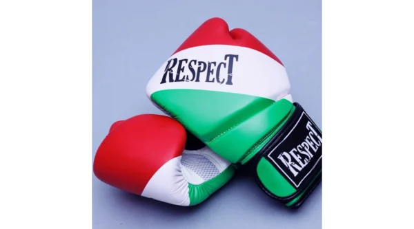 Boxkesztyű Műbőr Nemzeti Színű 8-12-14-16OZ - Respect Fight