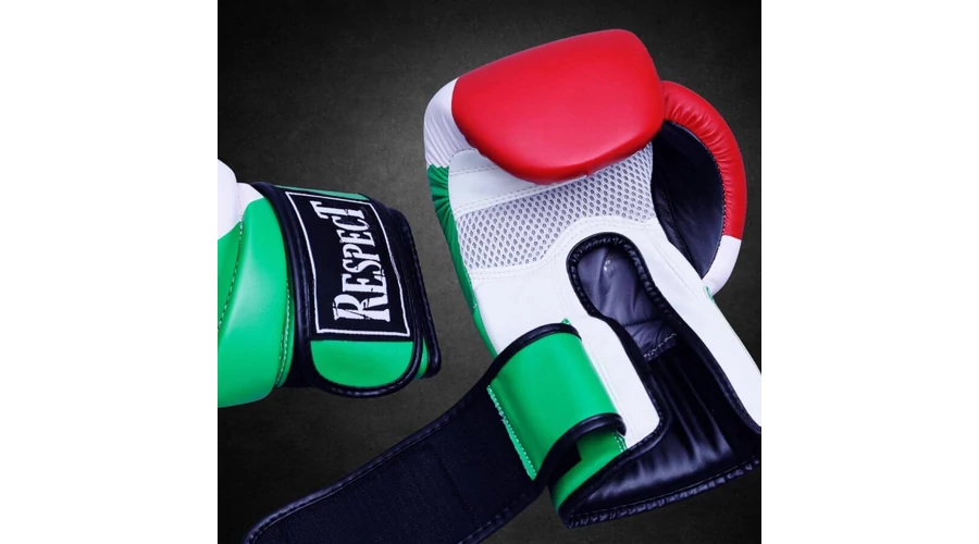 Boxkesztyű Műbőr Nemzeti Színű 8-12-14-16OZ - Respect Fight 5 Boxkesztyű Műbőr Nemzeti Színű 8-12-14-16OZ - Respect Fight - Image 5
