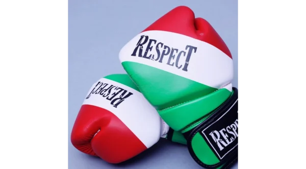 Boxkesztyű Műbőr Nemzeti Színű 8-12-14-16OZ - Respect Fight