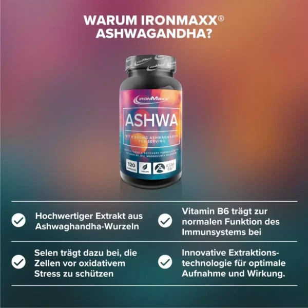 Ashwagandha 120 kapszula - IronMaxx®