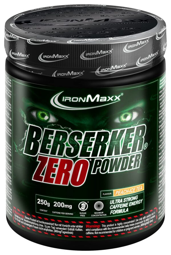 Berserker ZERO Powder 250g - IronMaxx® 2 Berserker ZERO Powder 250g IronMaxx edzés előtti formula