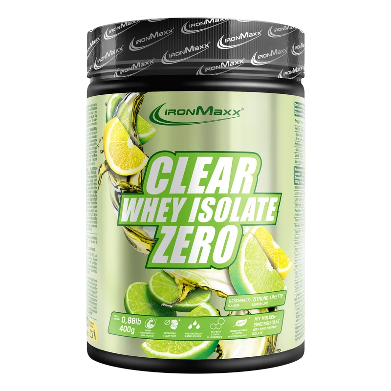 Clear Whey Isolate ZERO 400 g IronMaxx® – 24 g fehérje/adag 1 Clear Whey Isolate ZERO 400 g IronMaxx® – 24 g fehérje/adag