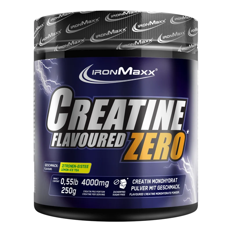 Creatine Flavoured ZERO 250 g IronMaxx® – 4 000 mg kreatin/adag - Image 7