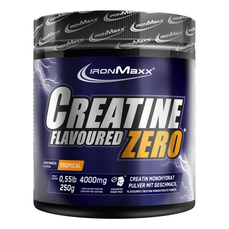 Creatine Flavoured ZERO 250 g IronMaxx® – 4 000 mg kreatin/adag - Image 8
