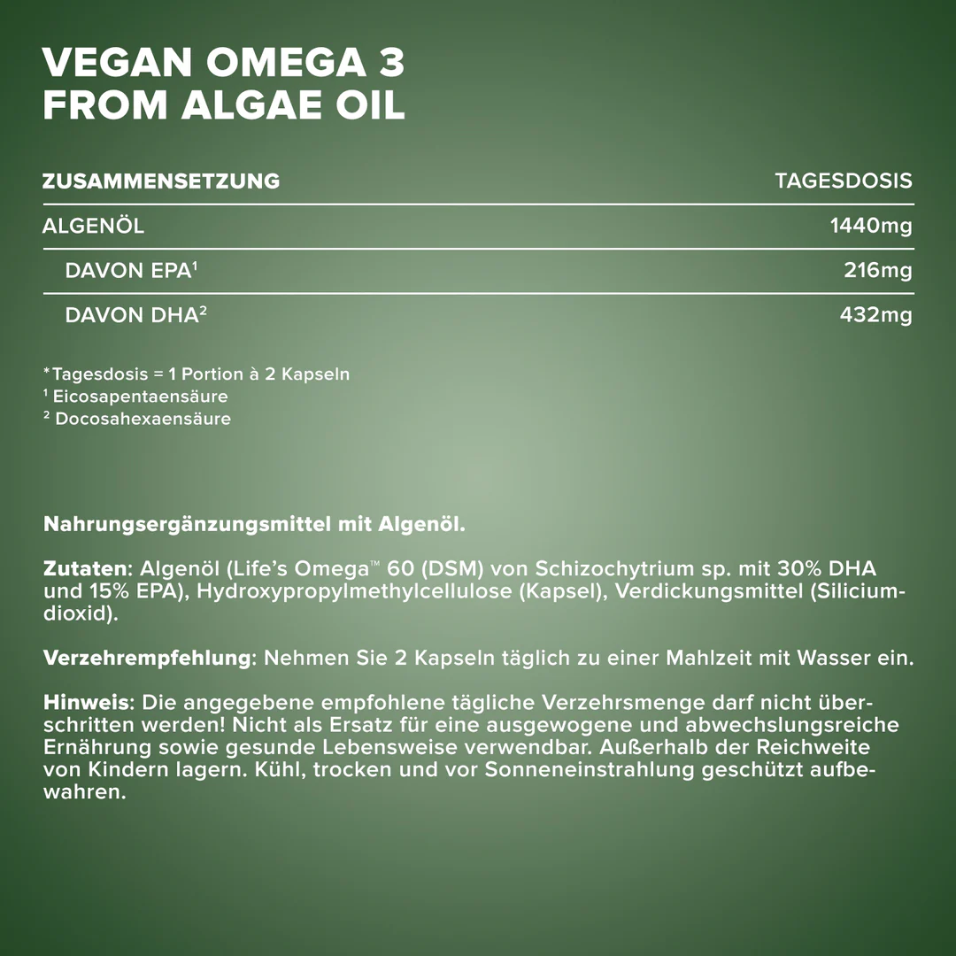 Vegán Omega 3 60 kapszula IronMaxx® 3 Vegán Omega 3 60 kapszula IronMaxx® - Image 3