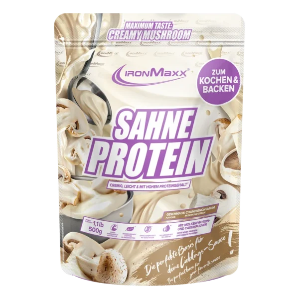 Sahne Protein 500 g IronMaxx® – 76 g fehérje/100 g 7 Sahne Protein 500 g IronMaxx fehérjedús főzőkrém három ízben