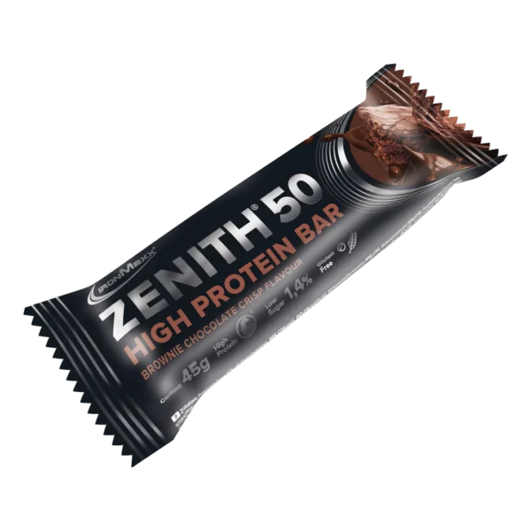 Zenith® 50 High protein bar 45g IronMaxx® 9 Zenith 50 High Protein Bar 45 g IronMaxx fehérjeszelet