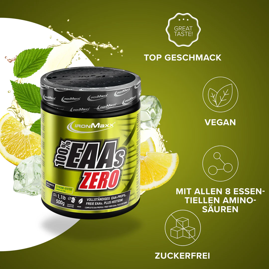 100% EAAS ZERO 500g IronMaxx® 2 100% EAAS ZERO 500g IronMaxx® - Image 2