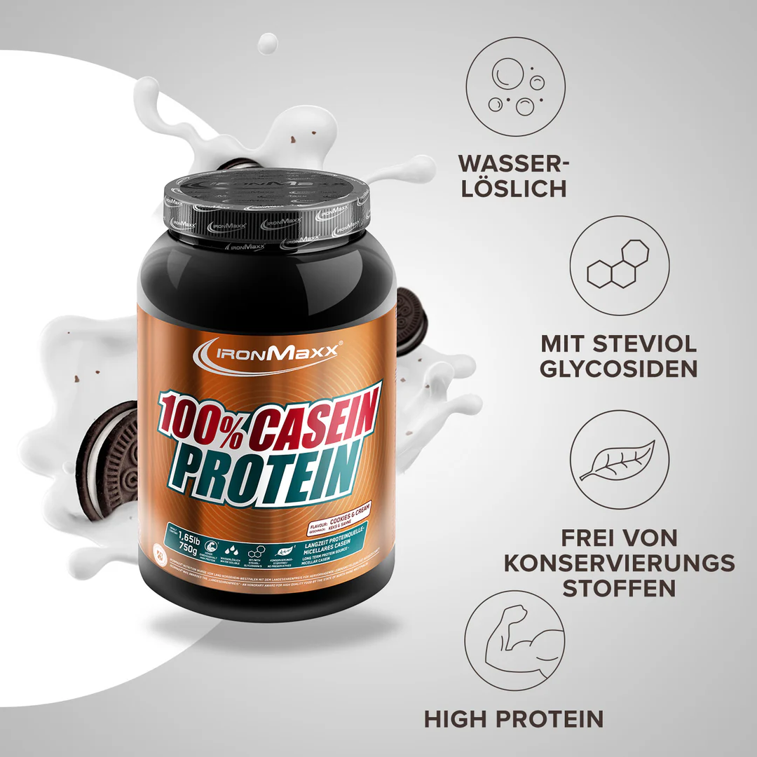 100% Casein Protein – 18 g fehérje/adag | IronMaxx® 2 100% Casein Protein – 18 g fehérje/adag | IronMaxx® - Image 2