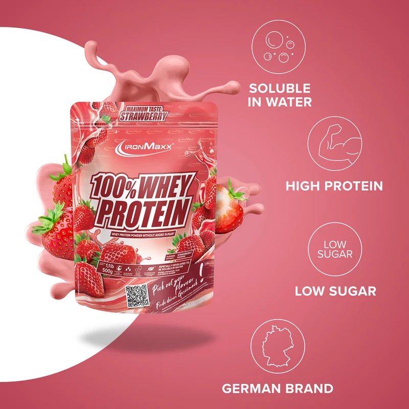 100% Whey Protein 500 g – IronMaxx® 2 100% Whey Protein 500 g – IronMaxx® - Image 2