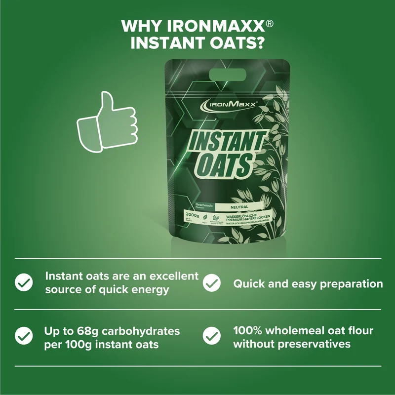 Instant Oats fehérje 2000g - IronMaxx® 3 Instant Oats fehérje 2000g - IronMaxx® - Image 3