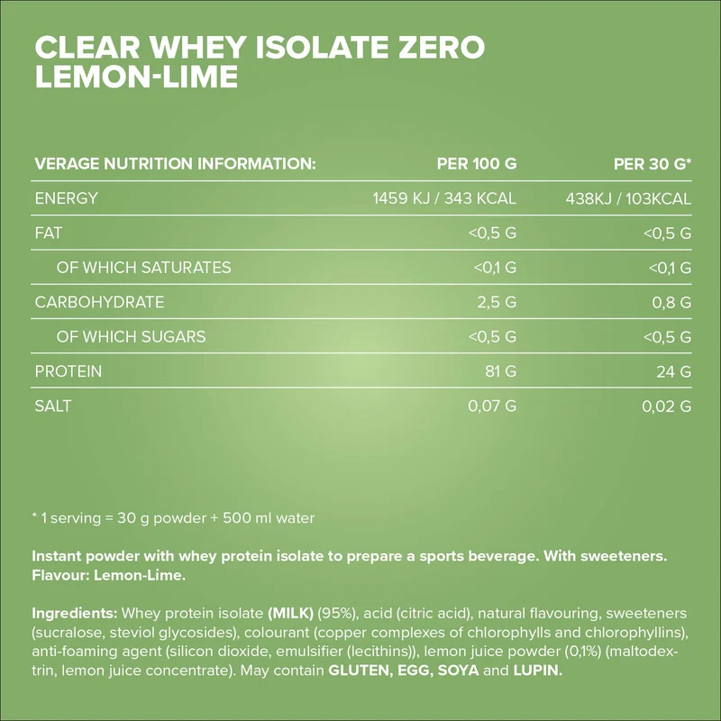 Clear Whey Isolate ZERO 400 g IronMaxx® – 24 g fehérje/adag 4 Clear Whey Isolate ZERO 400 g IronMaxx® – 24 g fehérje/adag - Image 4