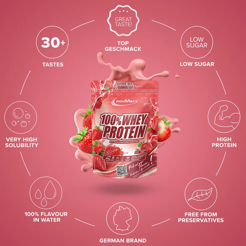 100% Whey Protein 500 g – IronMaxx® 5 100% Whey Protein 500 g – IronMaxx® - Image 5