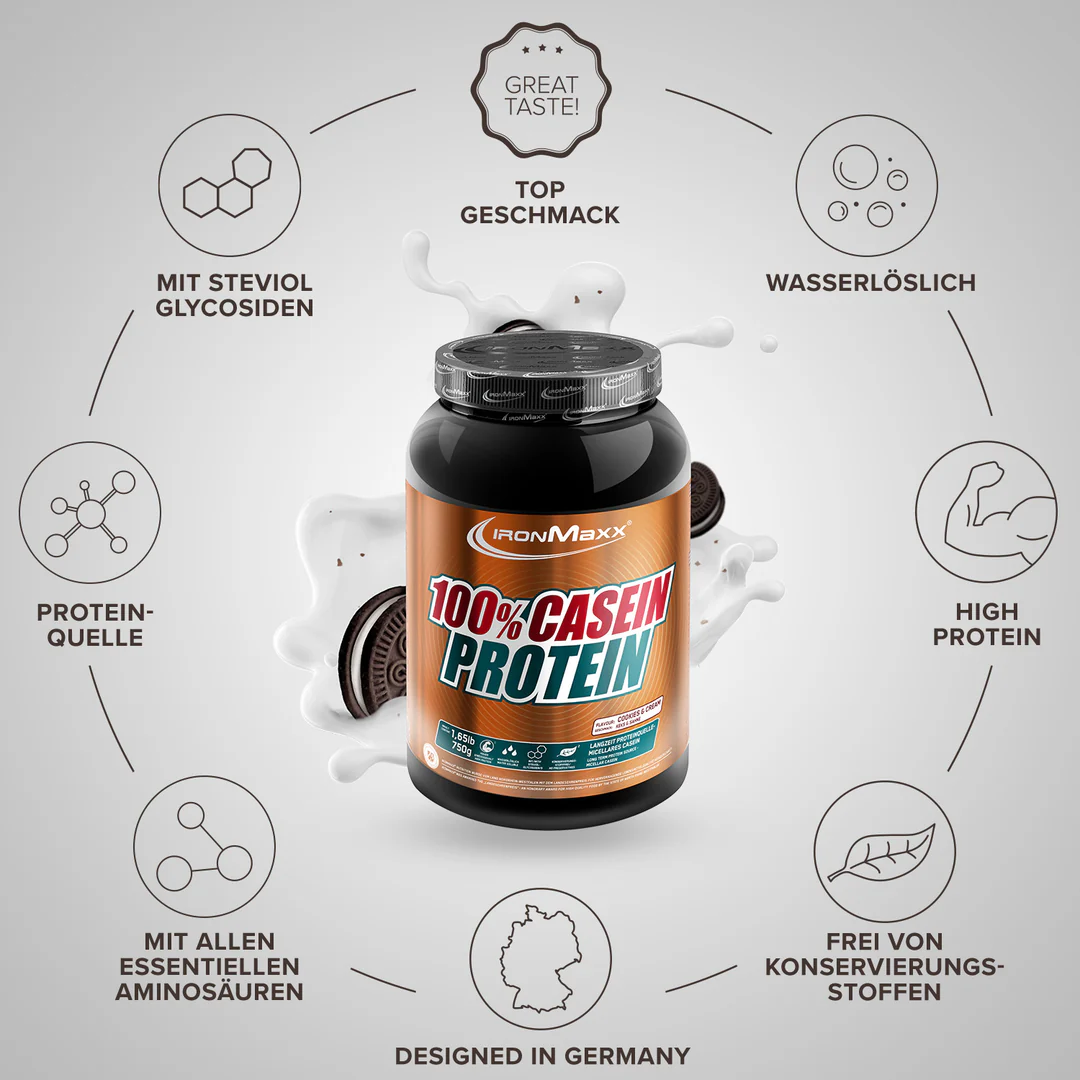 100% Casein Protein – 18 g fehérje/adag | IronMaxx® 5 100% Casein Protein – 18 g fehérje/adag | IronMaxx® - Image 5