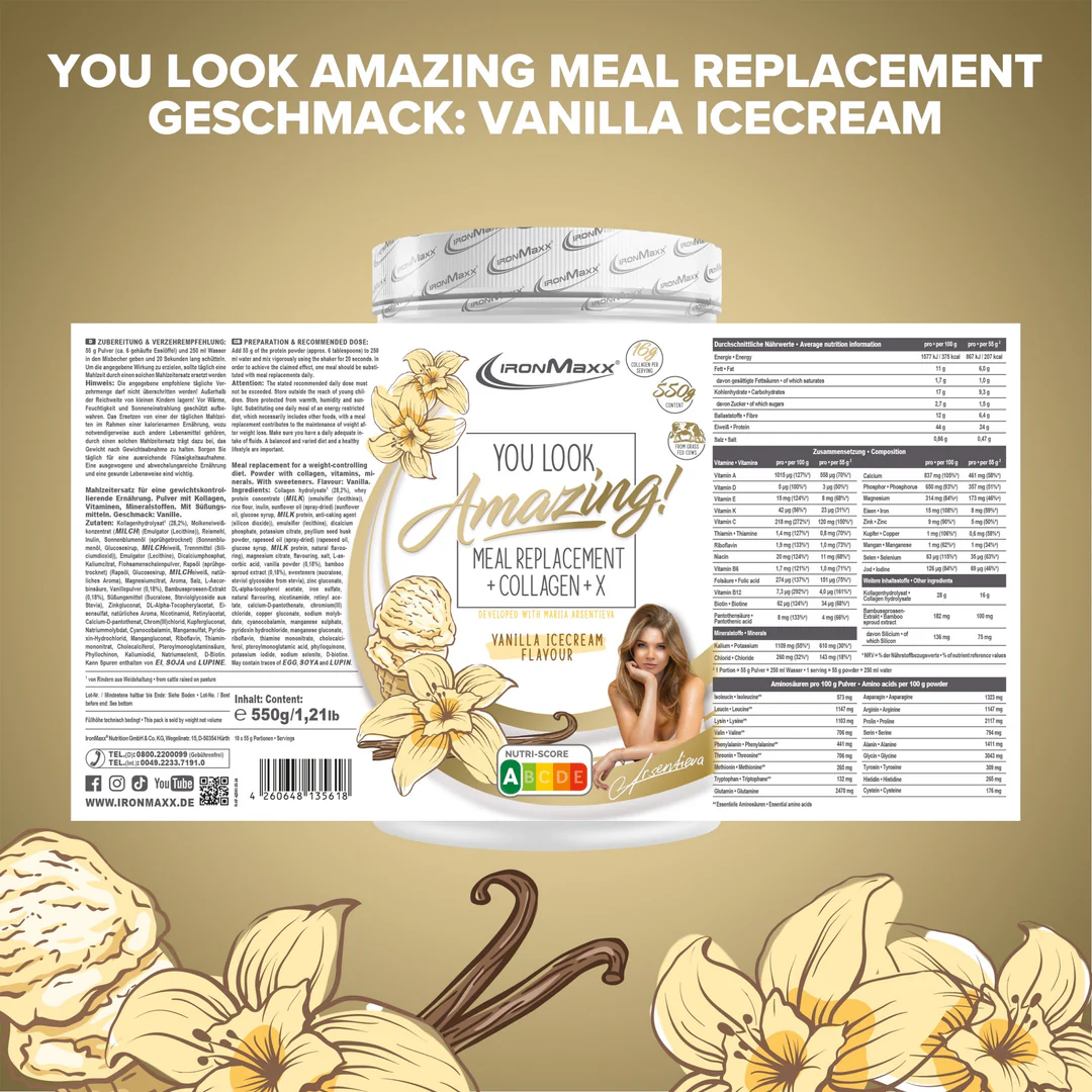 You Look Amazing! 550 g IronMaxx® – étkezéshelyettesítő 2 You Look Amazing! 550 g IronMaxx® – étkezéshelyettesítő - Image 2