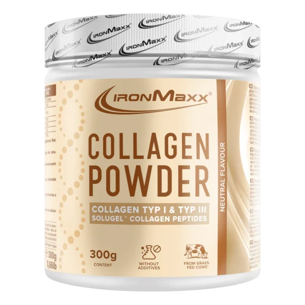 Collagen Powder 300 g IronMaxx® – 9 g kollagén/adag 7 Collagen Powder 300g IronMaxx