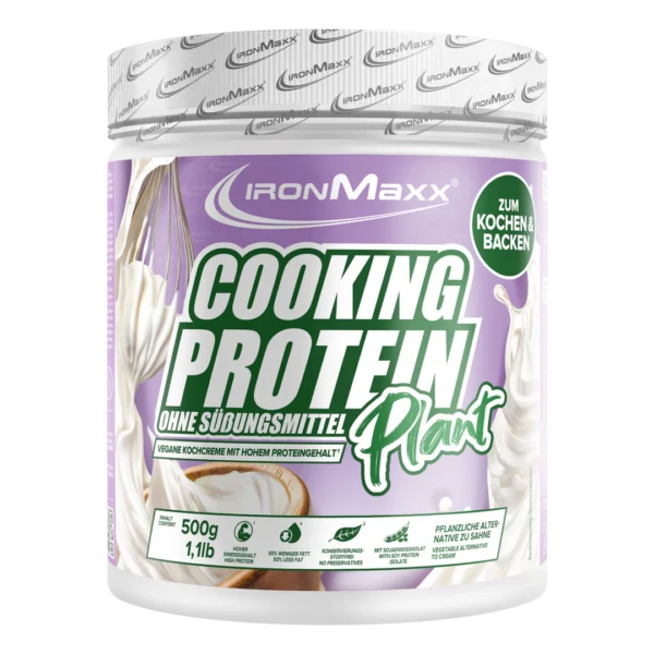 Cooking Protein Plant 500 g IronMaxx® – 37 g fehérje/adag 7 Cooking Protein Plant 500g IronMaxx növényi főzőkrém