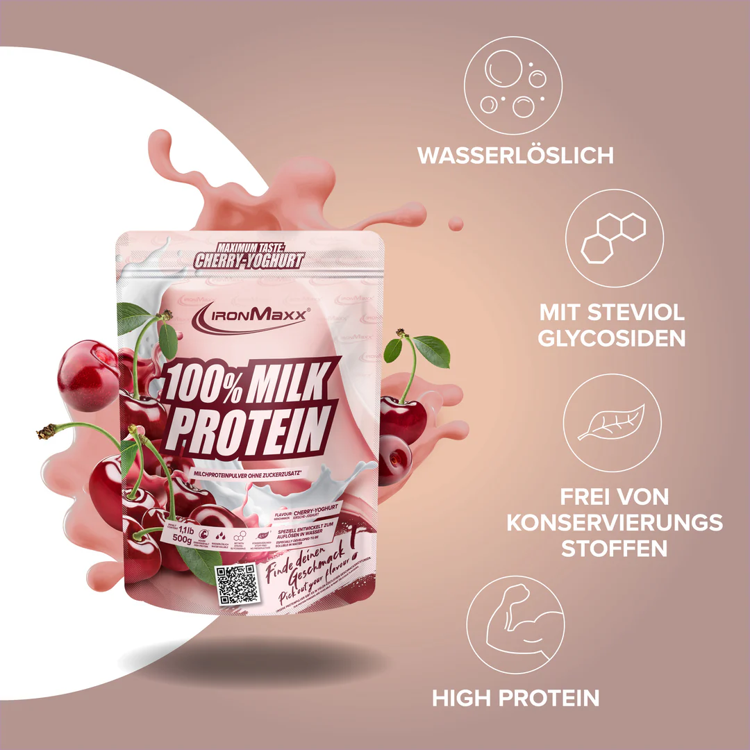 100% Milk-Protein (500 g) – IronMaxx® 2 100% Milk-Protein (500 g) – IronMaxx® - Image 2