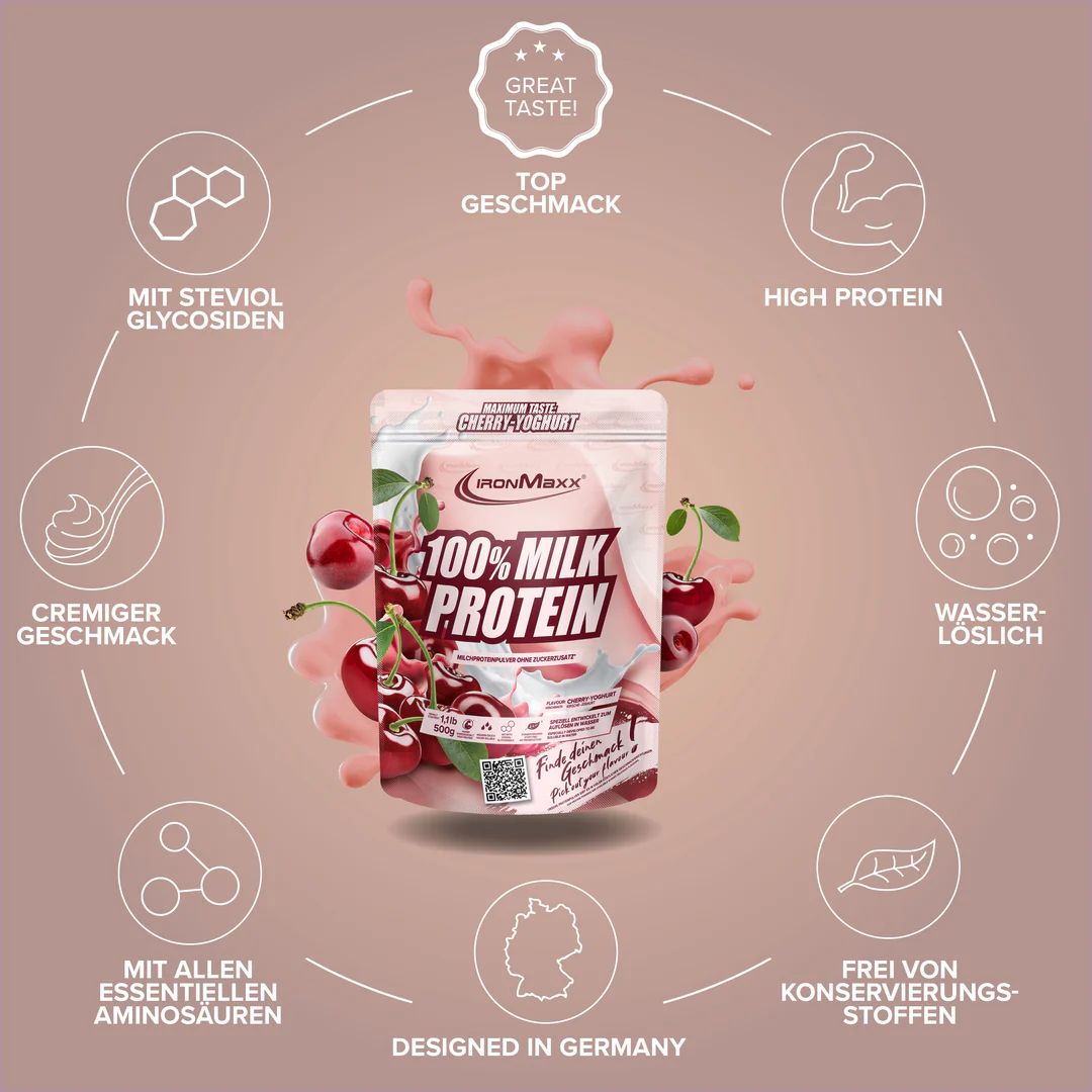 100% Milk-Protein (500 g) – IronMaxx® 5 100% Milk-Protein (500 g) – IronMaxx® - Image 5