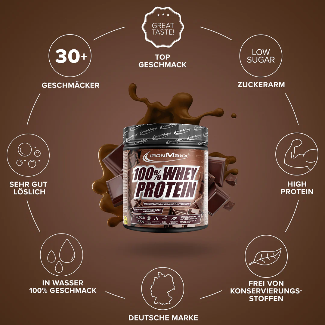100% Whey Protein (300g) - IronMaxx® 5 100% Whey Protein (300g) - IronMaxx® - Image 5
