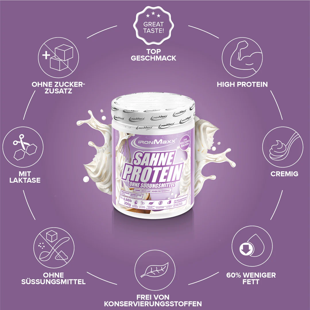 Sahne Protein (300g) - IronMaxx® 5 Sahne Protein (300g) - IronMaxx® - Image 5