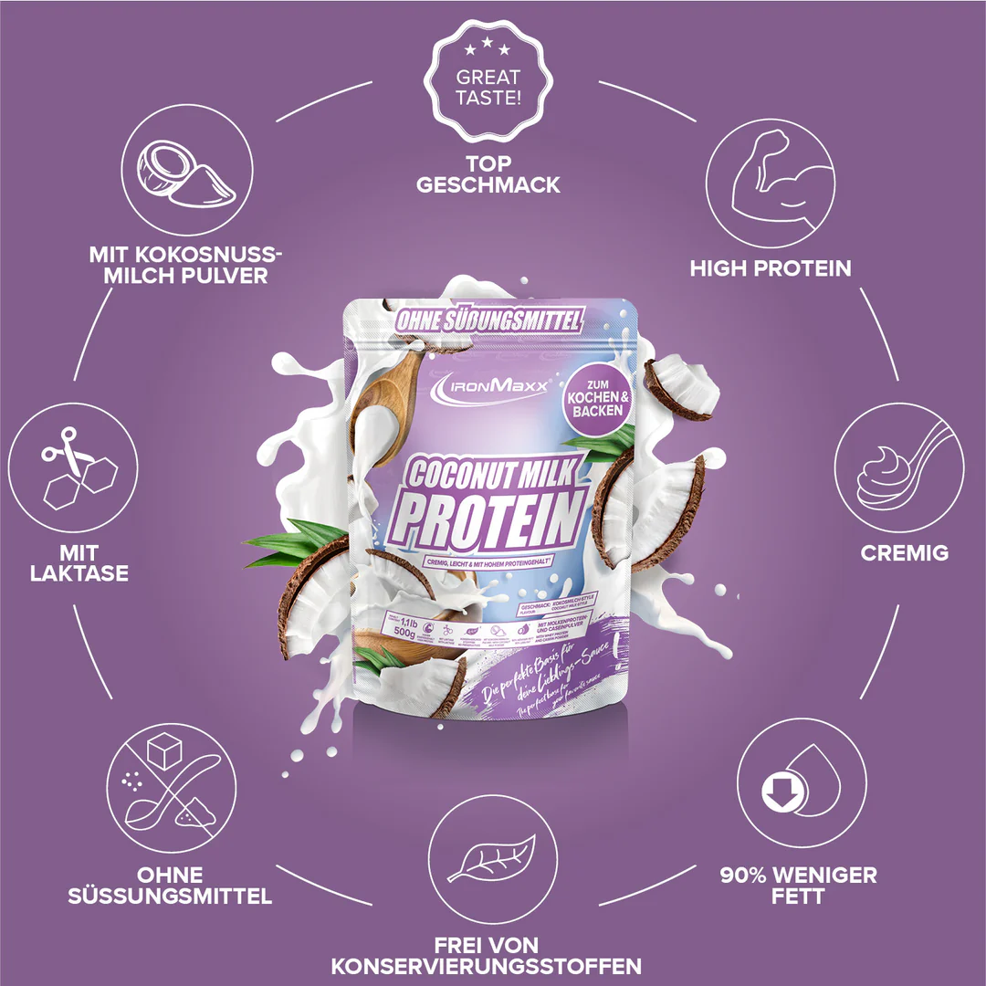 Coconut Milk Protein 500 g - IronMaxx® 5 Coconut Milk Protein 500 g - IronMaxx® - Image 5